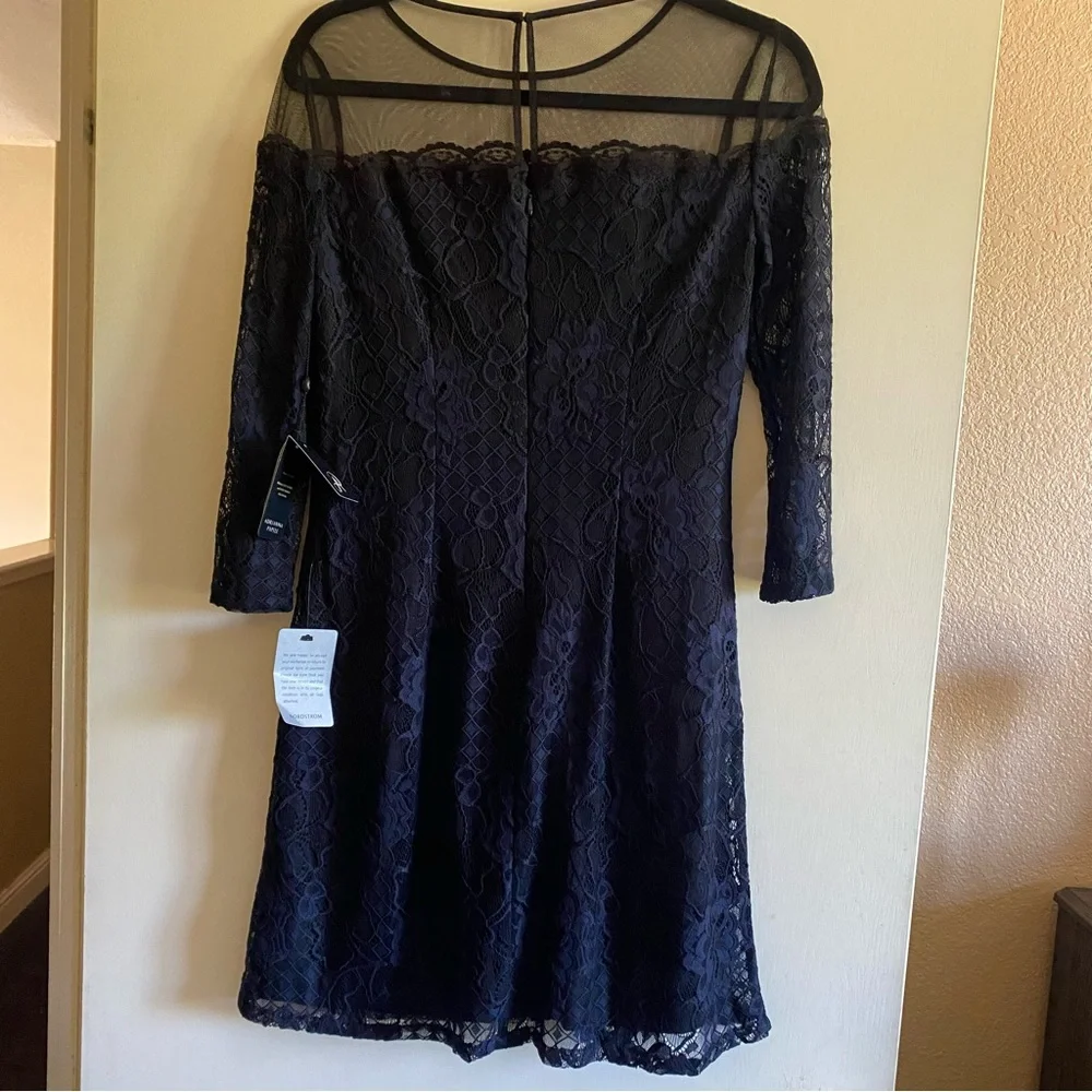 Adrianna Papell Adele lace shift dress NWT
